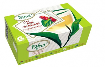 Чай Bifrut Зеленый с боярышником 20 пак.