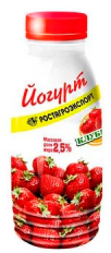 Йогурт РостагроЭкспорт Клубника 2,5% 290г